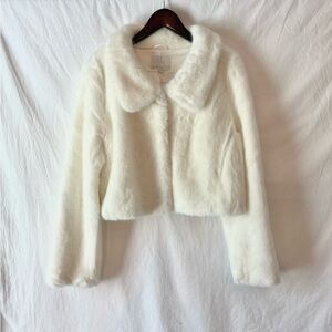 Unreal Ivory Faux Fur Jacket